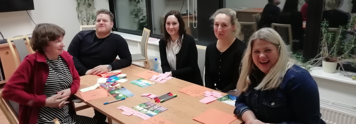 Multilingua õpetajad 2020. aasta kevadtalvel õpetajate arenguprogrammi kohtumisel. Fotod: Multilingua Multilingua õpetajad 2020. aasta kevadtalvel õpetajate arenguprogrammi kohtumisel