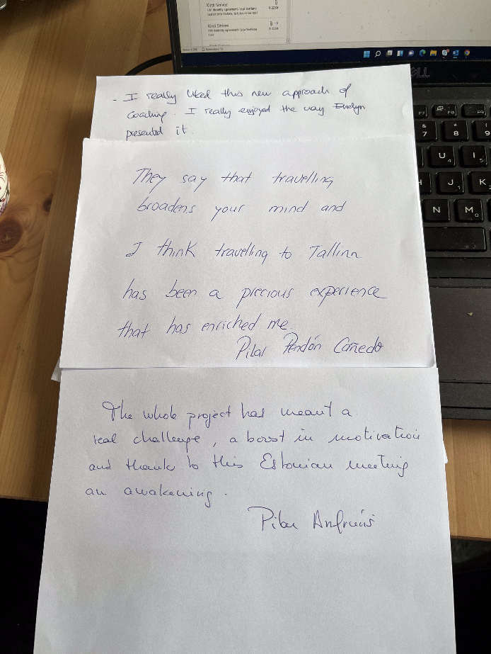 Developing and Sharing Adults Language – Teachers E-Skills projektis osalejate tagasiside Tallinnas 04.2022