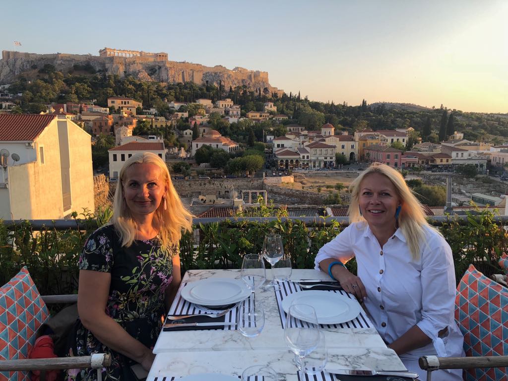 Ly ja Ruta Ateenas õpirändel 2020