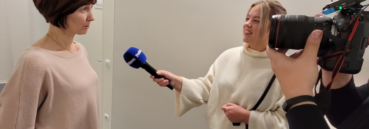 Ukrainlanna andmas intervjuud Postimehele